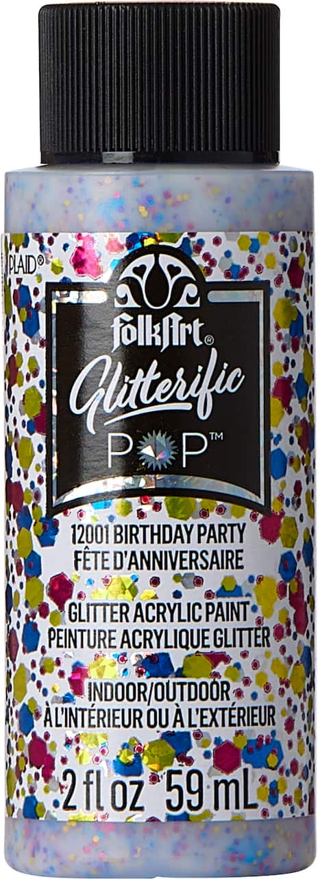 FolkArt® Glitterific Pop™ Acrylic Paint, 2oz.